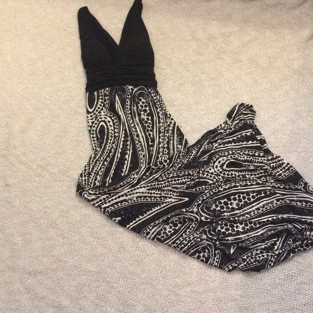Maxi dress Black and white